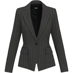 Emme DI Marella, Dames, Jassen, Grijs, Maat: XS Leer,