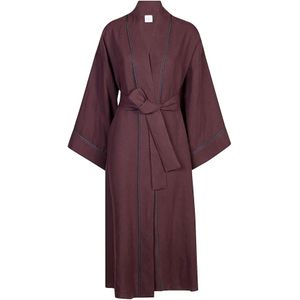 Eleventy, Dames, Mantels, Bruin, Maat: 2XS Linnen,