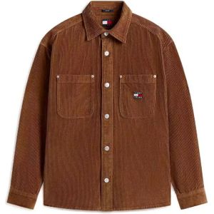 Tommy Jeans - Ribcordoverhemd - Effen - Relaxed Fit - Puur Katoen