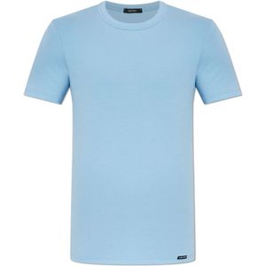 Tom Ford, Heren, Tops, Blauw, Maat: M Katoen,