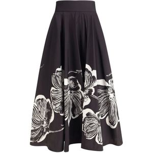 Sara Roka, Dames, Rokken, Zwart, Maat: M Poliester,
