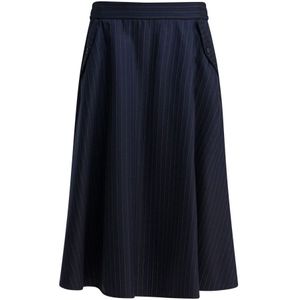 Golden Goose - Journey Ws Circle Skirt - Donkerblauw - Midi-rok