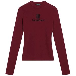 Balenciaga, Dames, Tops, Rood, Maat: S