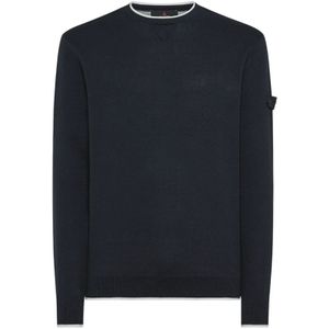 Peuterey, Heren, Truien, Blauw, Maat: L Katoen,