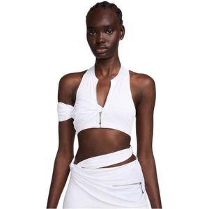 Nike, Dames, Tops, Wit, Maat: 2XS