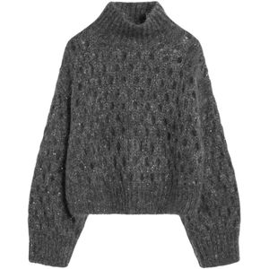 Brunello Cucinelli, Dames, Truien, Grijs, Maat: M