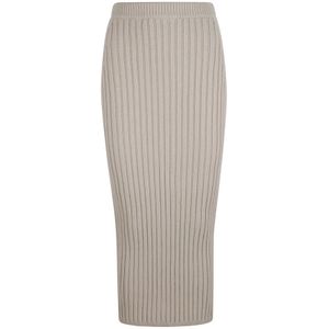 Max Mara, Dames, Rokken, Beige, Maat: L Zijde,