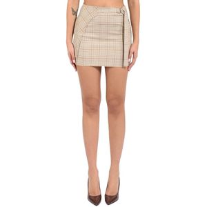 Patrizia Pepe, Dames, Rokken, Beige, Maat: S Viscose,