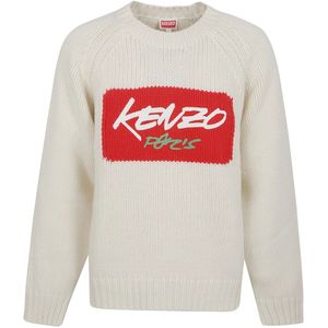 Kenzo, Heren, Truien, Wit, Maat: S