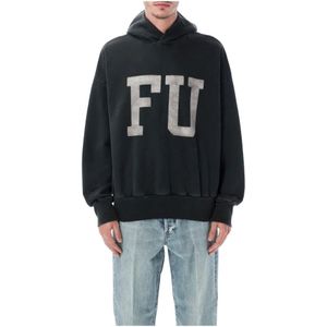Fear Of God, Heren, Sweatshirts & Hoodies, Zwart, Maat: L Katoen,
