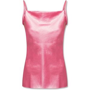 Nanushka, Dames, Tops, Roze, Maat: S Satijn,