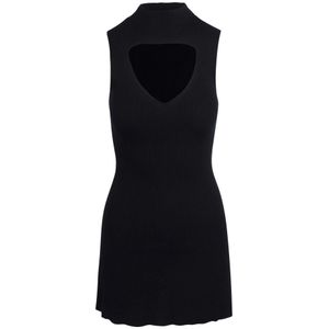 Diesel, Dames, Jurken, Zwart, Maat: M Wol,