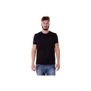 Versace Casual Logo T-shirt , Black , Heren , Maat: L