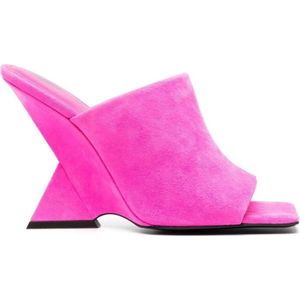 The Attico, Dames, Schoenen, Roze, Maat: 37 EU Leer,