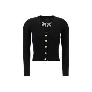 Pinko Zwarte Sweater Aw23 Dameskleding , Black , Dames , Maat: 2XL