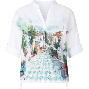 Marc Cain, Dames, Blouses & Shirts, Veelkleurig, Maat: XS Katoen,