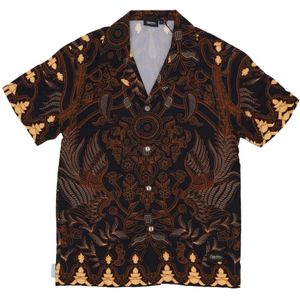 Dolly Noire, Heren, Overhemden, Bruin, Maat: M Viscose,