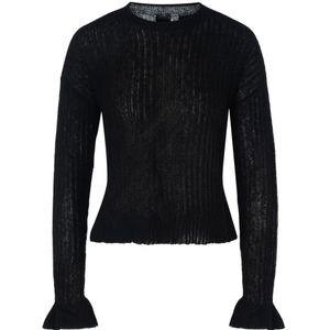 Pinko, Dames, Truien, Zwart, Maat: M Zijde,