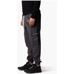 Quotrell, Heren, Broeken, Grijs, Maat: S Katoen,