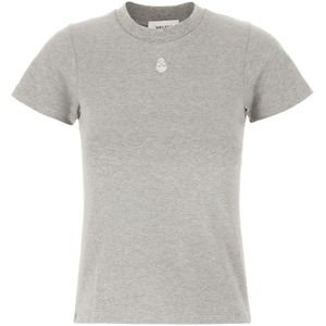 Alexander McQueen, Dames, Tops, Grijs, Maat: XS Katoen,