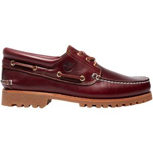 Timberland, Heren, Schoenen, Rood, Maat: 44 1/2 EU Leer,