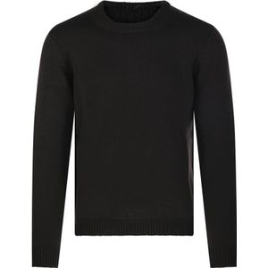 Roberto Collina, Heren, Truien, Zwart, Maat: L Wol,