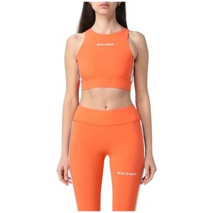 Palm Angels, Dames, Sport, Oranje, Maat: S Nylon,
