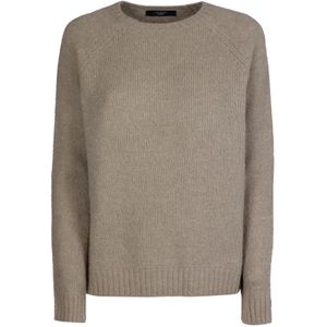 Max Mara, Dames, Sweatshirts & Hoodies, Bruin, Maat: XS Katoen,