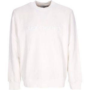 Carhartt Wip, Heren, Sweatshirts & Hoodies, Wit, Maat: XL Katoen,