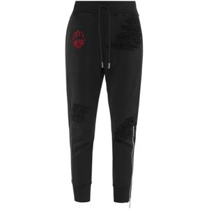 Dsquared2, Dames, Broeken, Zwart, Maat: L