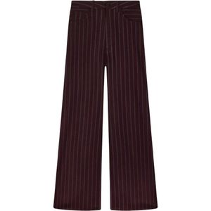 Dondup, Dames, Broeken, Rood, Maat: W28 Leer,