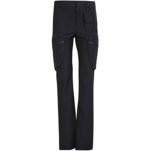 Givenchy, Heren, Broeken, Zwart, Maat: M Wol,