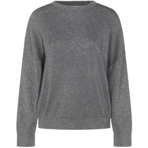 Brunello Cucinelli, Dames, Truien, Grijs, Maat: M Katoen,