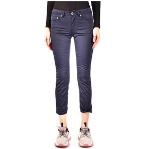 Dondup, Dames, Broeken, Blauw, Maat: W25 Katoen,