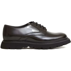 Doucal's, Heren, Schoenen, Zwart, Maat: 41 1/2 EU Leer,