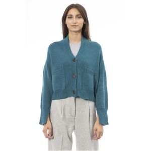 Alpha Studio, Dames, Truien, Groen, Maat: M Wol,