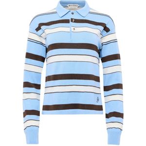 JW Anderson, Dames, Tops, Blauw, Maat: M Katoen,