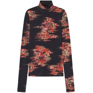 Ganni, Dames, Truien, Zwart, Maat: S Viscose,