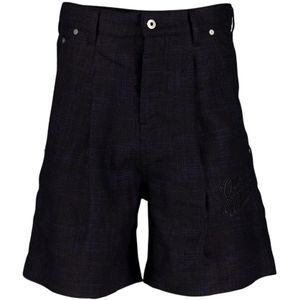 Off White, Heren, Korte broeken, Zwart, Maat: XS Linnen,