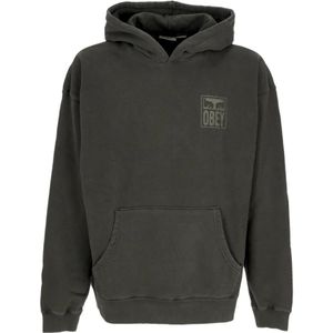 Obey, Heren, Sweatshirts & Hoodies, Grijs, Maat: XL Katoen,