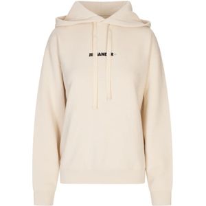 Jil Sander, Dames, Sweatshirts & Hoodies, Wit, Maat: M