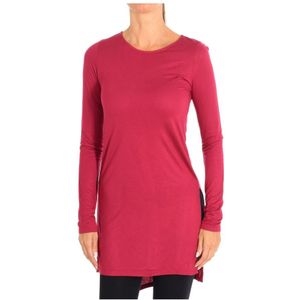 Jurk - Granaatkleur - 60% Polyester 40% Viscose