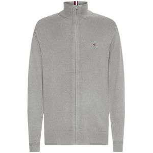 Tommy Hilfiger, Heren, Sweatshirts & Hoodies, Grijs, Maat: 2XL Katoen,