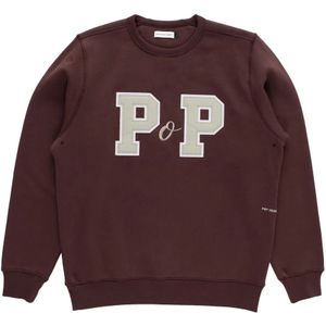 Pop Trading Company, Heren, Sweatshirts & Hoodies, Bruin, Maat: L