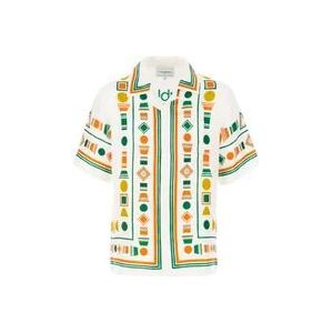 Casablanca Short Sleeve Hemden , Multicolor , Heren , Maat: S