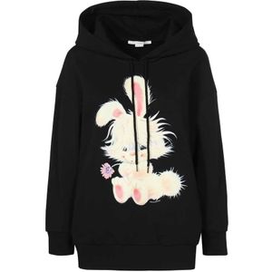 Stella McCartney, Dames, Sweatshirts & Hoodies, Zwart, Maat: 3XS Katoen,