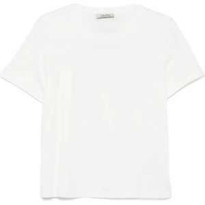 Max Mara, Dames, Tops, Wit, Maat: M Katoen,