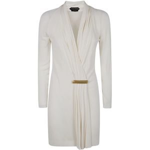 Tom Ford, Dames, Jurken, Wit, Maat: S Viscose,