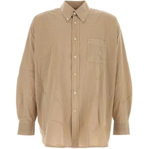 Our Legacy, Heren, Overhemden, Beige, Maat: M Katoen,