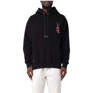 Family First, Heren, Sweatshirts & Hoodies, Zwart, Maat: S Katoen,